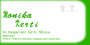 monika kerti business card